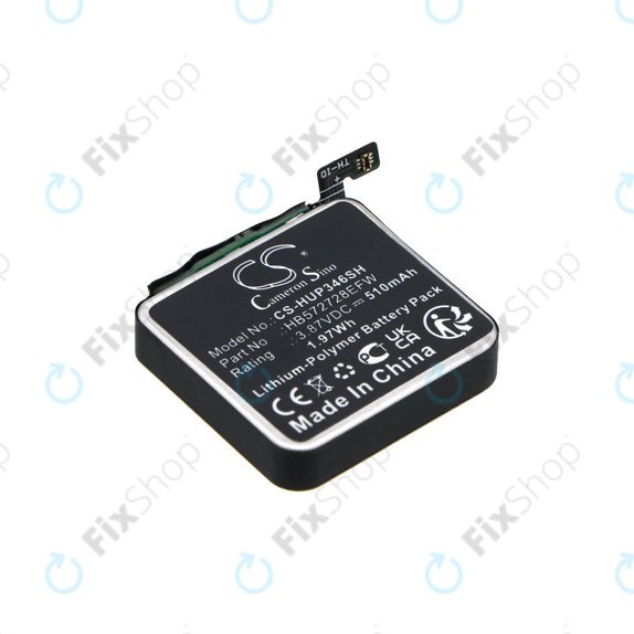 Battery for Huawei Watch GT3 Pro 46mm, 510mAh, Li-Pol, 3.87V, HB572728EFW, HQ