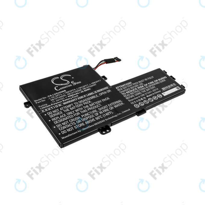Battery for Lenovo IdeaPad C340 14, 15, 4400mAh, Li-Pol, 11.34V, 5B10T09095, HQ