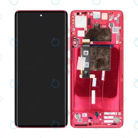 Motorola Edge 30 Fusion - LCD Display + Touch Screen + Frame (Viva Magenta) - 5D68C22034 Genuine Service Pack