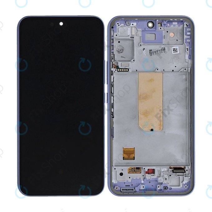 Samsung Galaxy A54 5G A546B - LCD Display + Touch Screen + Frame (Light Violet) - GH82-31231D, GH82-31232D Genuine Service Pack