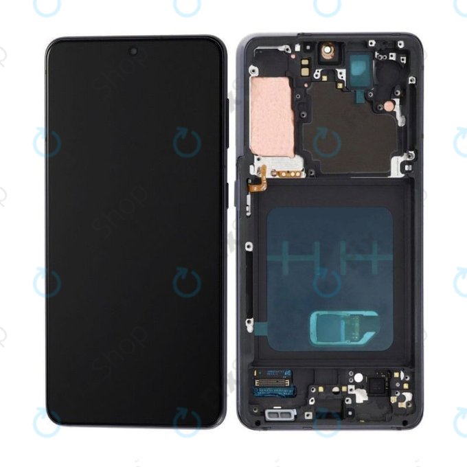 Samsung Galaxy S21 G991B - LCD Display + Touch Screen + Frame (Phantom Gray) OLED