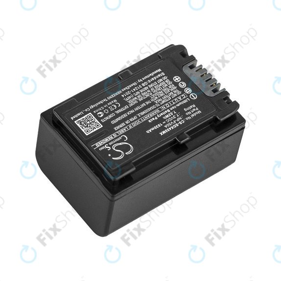 Battery for Sony FDR-AX33, 40, 45, 53, 60, 700, P33, HDR-CX450, 625, 1030mAh, Li-Ion, 7.3V, NP-FV50A, HQ