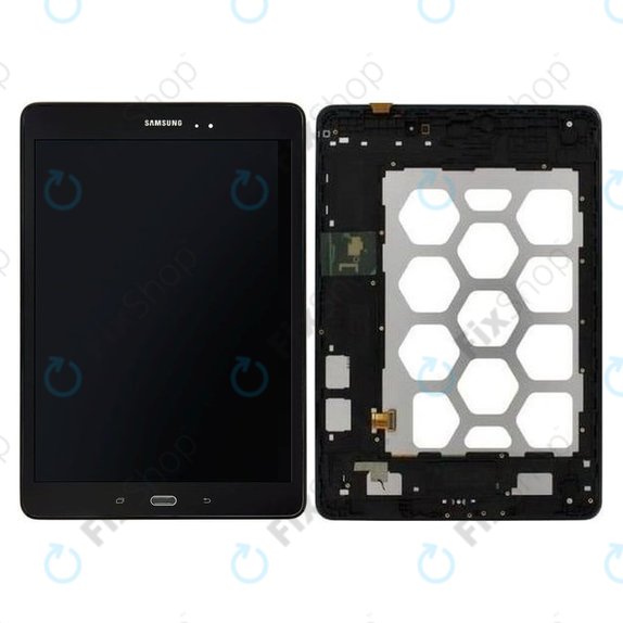 Samsung Galaxy Tab A 9.7 T550 - LCD Display + Touch Screen + Frame (Black) - GH97-17400D Genuine Service Pack