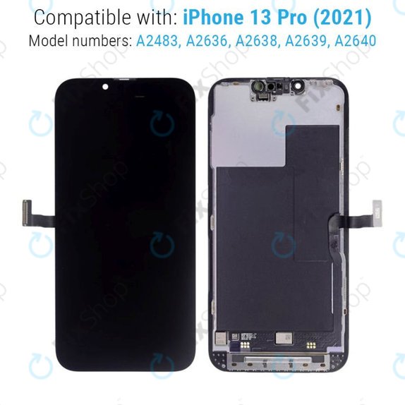 Display for iPhone 13 Pro, Touch Screen with Frame, Refurbished