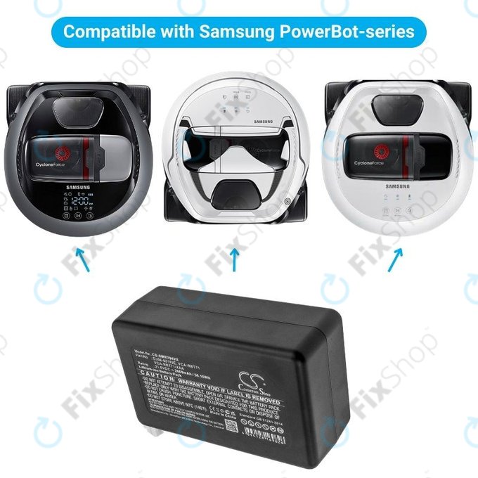 Samsung PowerBot-series - Battery DJ96-00193E, VCA-RBT71 Li-Ion 21.6V 2600mAh HQ