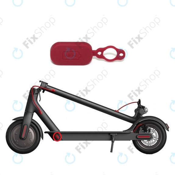 Xiaomi Mi Electric Scooter 1S, 2 M365, Essential, Pro, Pro 2 - Charging Connector Decorative Cap (Red)