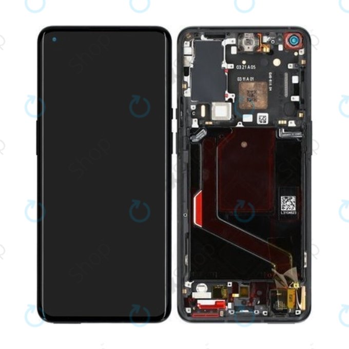 OnePlus 9 Pro - LCD Display + Touch Screen + Frame (Stellar Black) - 1001100044 Genuine Service Pack