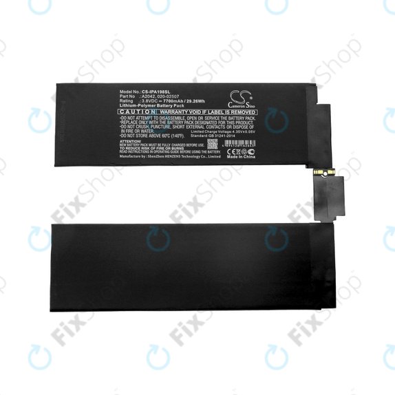 Apple iPad Pro 11.0 (1st Gen 2018) - Battery A2042, 020-02507 7700mAh HQ