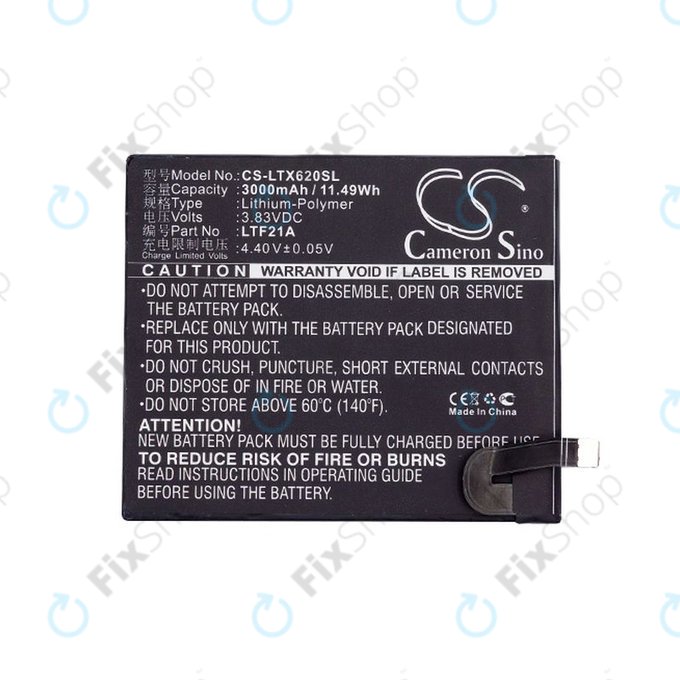 Battery for LeEco Le 2, LeTV X-series, 3000mAh, Li-Pol, 3.83V, LTF21A, HQ