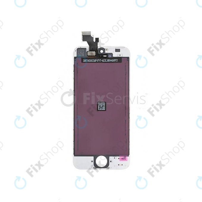 Display for iPhone 5, White, Touch Screen with Frame