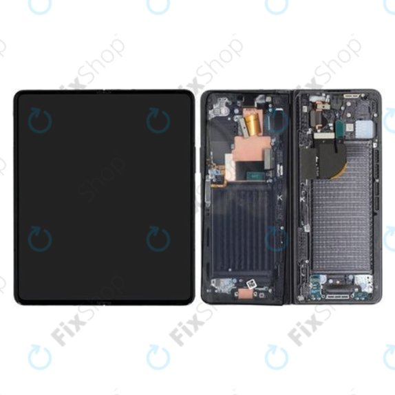 Samsung Galaxy Z Fold 5 F946B - LCD Display + Touch Screen + Frame (Phantom Black) - GH82-31842A Genuine Service Pack