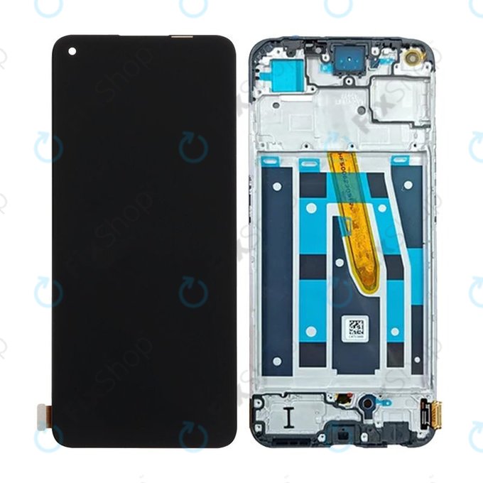 Oppo Reno 8 T - LCD Display + Touch Screen + Frame (Black Starlight) TFT