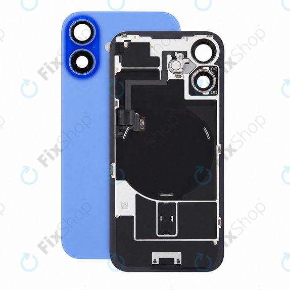 Rear Housing Glass for iPhone 16, Ultramarine, Pulled A
