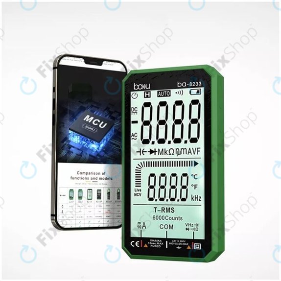 Baku BA-8233 - Professional Digital Multimeter with Touch Screen