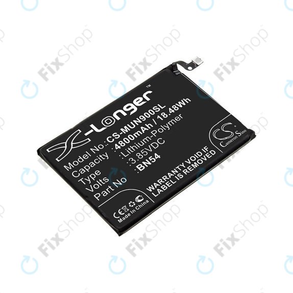 Battery for Xiaomi Redmi 9 M2004J19G, 4800mAh, Li-Pol, 3.85 V, BN54, HQ