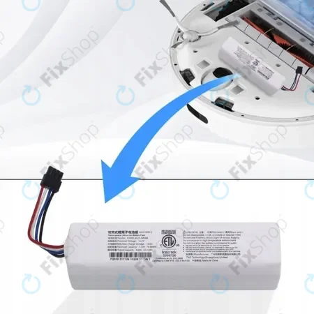 Xiaomi Dreame L10 Pro, L10 Pro Plus, D9, D9 Max, D10, D10s, Z10 Pro, F9, Mi Robot Vacuum Mop (Mijia 1C), 1S, 2 Pro+ (Mijia 1T), 2S - Battery P2008-4S2P-MMBK, P1904-4S2P-MM Li-Ion 5200mAh