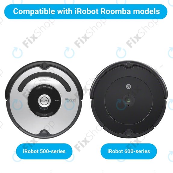 Replacement set for iRobot Roomba 500, 600-series (2 pairs of Main brushes, 4x Filter, 4x Side brush)