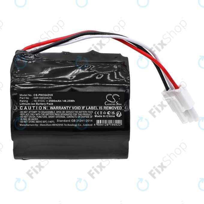 Philips PowerPro Aqua - Battery INR18650X25 Li-Ion 18.5V 2500mAh HQ