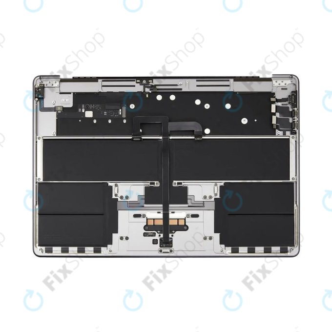 Top case keyboard frame for MacBook Air 15", A3114 (2024), with US keyboard and battery, Space Gray, 661-40266, Genuine Apple