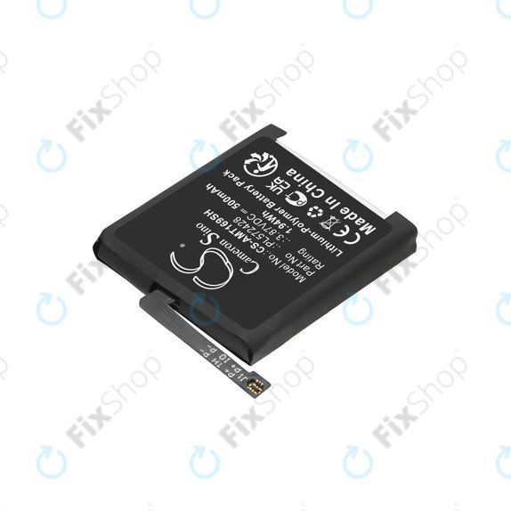 Battery for Amazfit T-Rex 2, A2169, A2170, 500mAh, Li-Pol, 3.87V, PL572428, HQ