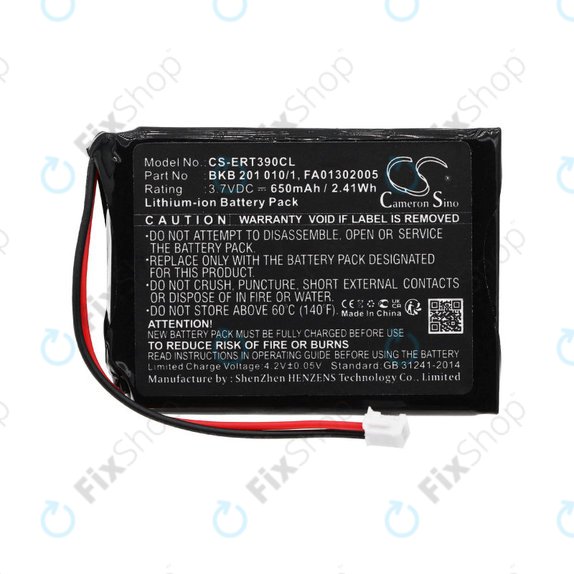 Battery for Ascom, Avaya, Ericsson, Telstra, 650mAh, Li-Ion, 3.7V, FA01302005, HQ