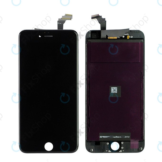 Display for iPhone 6 Plus, Black, Touch Screen with Frame, Refurbished