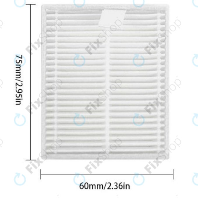 Dust Filter, 2pcs for Xiaomi Roborock Q7 M5, Q7 M5+, Q7 L5, Q7 L5+
