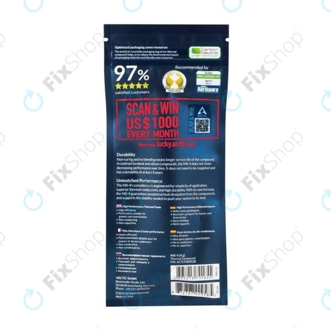 Arctic MX-4 2019 - Thermal Compound (4g)
