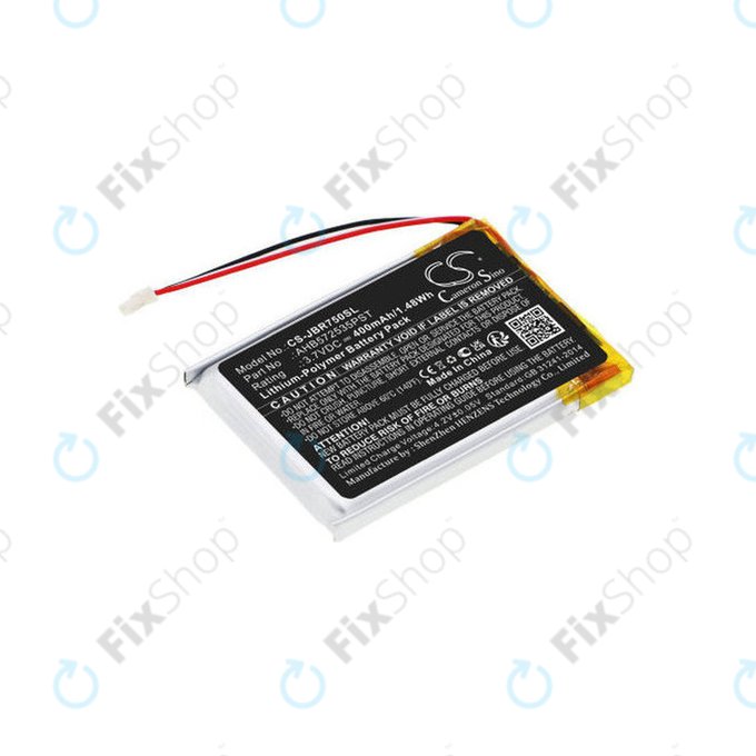 Battery for Jabra Evolve 75, 400mAh, Li-Pol, 3.7V, AHB572535PST, HQ