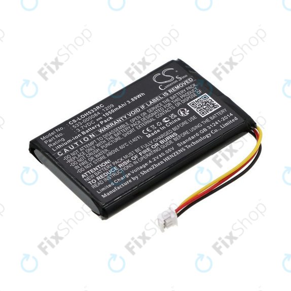 Battery for Logitech Harmony Touch, Ultimate, 1050mAh, Li-Ion, 3.7V, 533-000083, HQ
