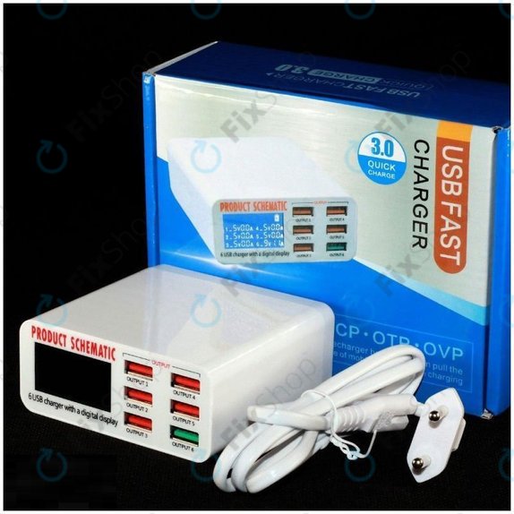 Product Schematic 896 - USB Charging Station with USB 3.0