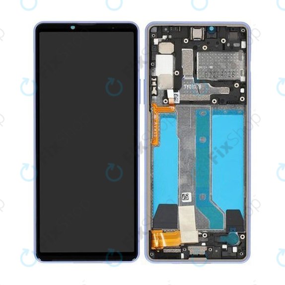 Sony Xperia 10 IV XQCC54 - LCD Display + Touch Screen + Frame (Lavender) - A5047176A Genuine Service Pack