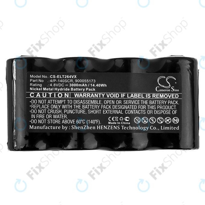 Electrolux Spirit Wet and Dry, ZB264x - Battery 4/P-140SCR, 900055173 Ni-MH 4.8V 3000mAh HQ