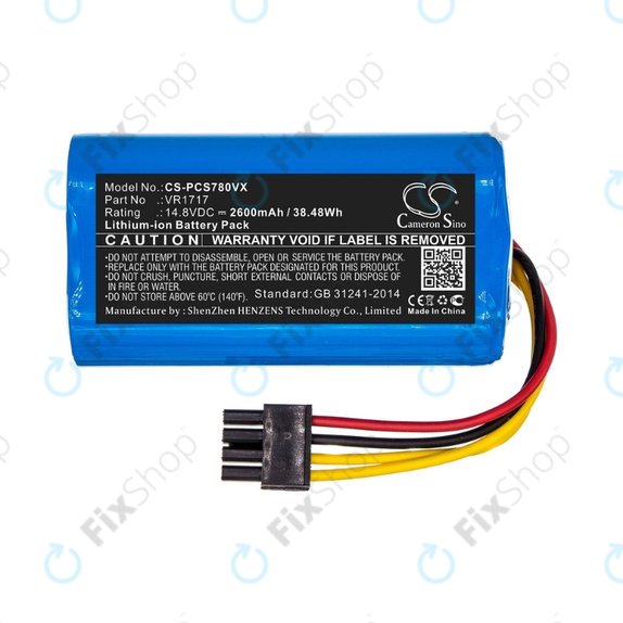 Proscenic Cocoa Smart 780T, 790T, Summer P1s, P2s - Battery VR1717 Li-Ion 14.8V 2600mAh HQ