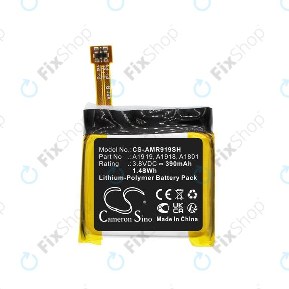 Battery for Amazfit T-Rex, 390mAh, Li-Pol, 3.8V, A1919, HQ