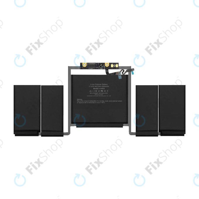 Apple MacBook Pro 13" A1706 (Early 2016 - Late 2017) - Battery A1819 4320mAh FixPremium