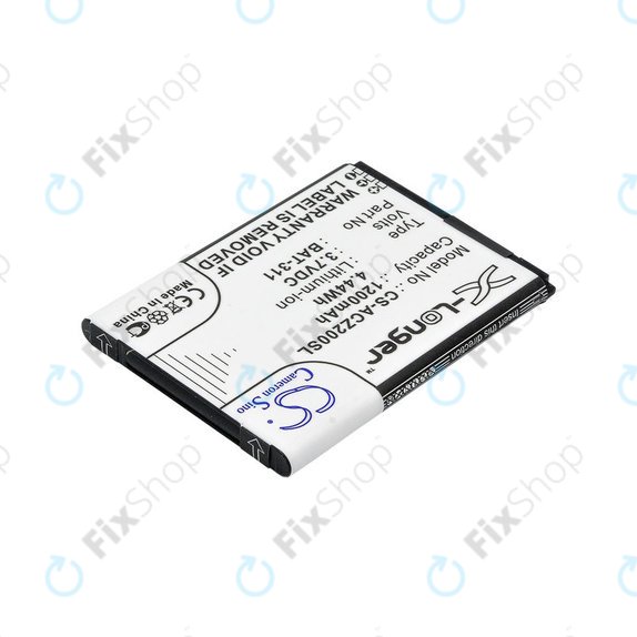 Battery for Acer Liquid Z200, BAT-311, Li-ion, 3.7V, 1200mAh, HQ