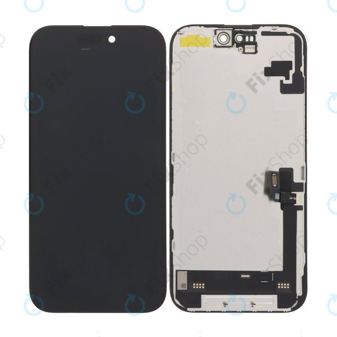 Display Hard OLED for iPhone 16, Touch Screen with Frame, FixPremium