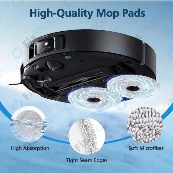 Mop Cloth, 2pcs for Xiaomi Dreame X40 Ultra, L40 Ultra, L10s Ultra, Pro Gen2, Mova E30 Ultra