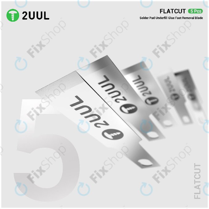 Underfill Glue Removal Blades, Flat Cut, 2UUL DA28, 5pcs/Pack