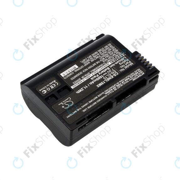 Battery for Nikon Coolpix D7000, 1600mAh, Li-Ion, 7V, EN-EL15, HQ