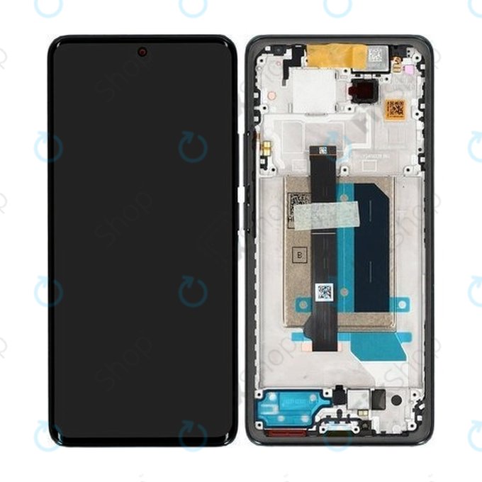 Xiaomi Redmi Note 14 Pro+ 5G 24094RAD4G - LCD Display + Touch Screen + Frame (Midnight Black) - 5600190O16U00 Genuine Service Pack