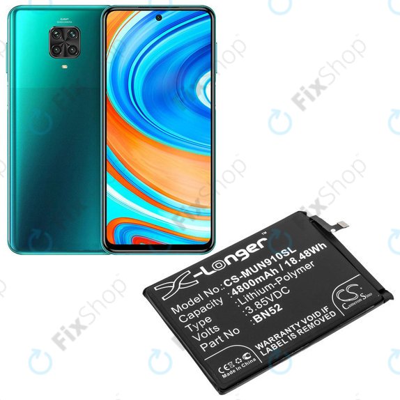 Xiaomi Redmi Note 9 Pro - Battery BN52 4800mAh HQ