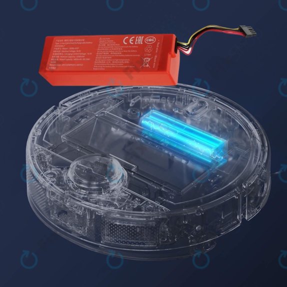 Battery for Xiaomi Mi Robot Vacuum Mop 2 (Mijia 2C), 2 Pro, P1904-4S2P-MM, Li-Ion, 14.4V 6500mAh