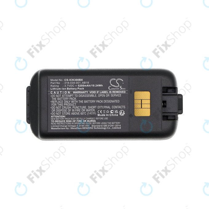 Battery for Intermec CK3, CK3A, CK3X, CK3R, CK3C, CK3C1, CK3N, 5200mAh, Li-Ion, 3.7V, 318-034-001, HQ
