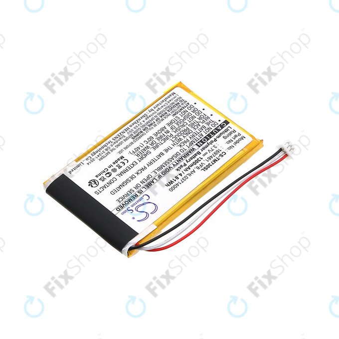 Battery for TomTom Go 530 Live, 630T, 720, 730T, 930T, 1697461, Li-Polymer, 3.7V, 1300mAh, HQ