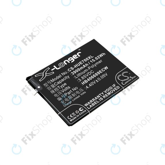 Battery for Huawei Y7, 3900mAh, Li-Pol, 3.85V, HB406689ECW, HQ