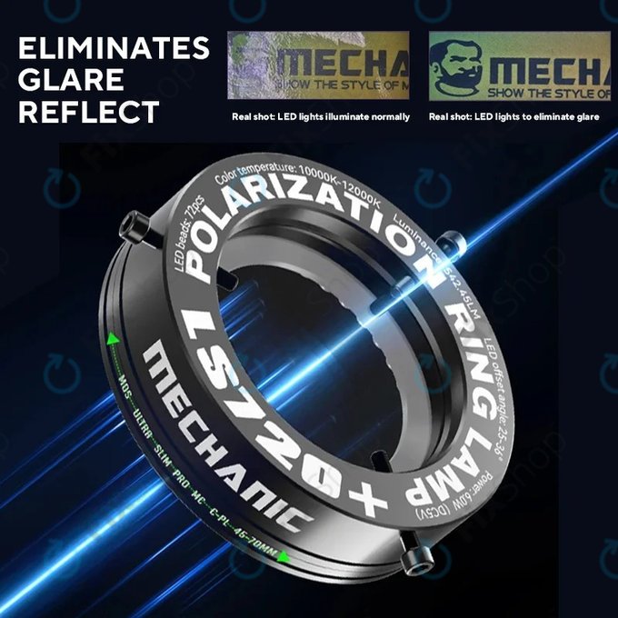 Mechanic LS720 Plus - Polarized LED Microscope Ring Light