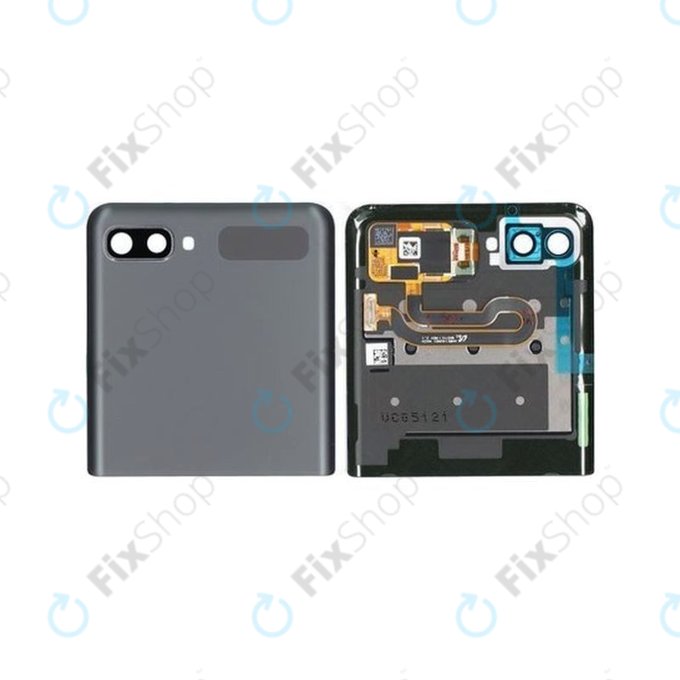 Samsung Galaxy Z Flip 5G F707B - LCD Display + Touch Screen + Frame (External) (Mystic Gray) - GH96-13806A Genuine Service Pack
