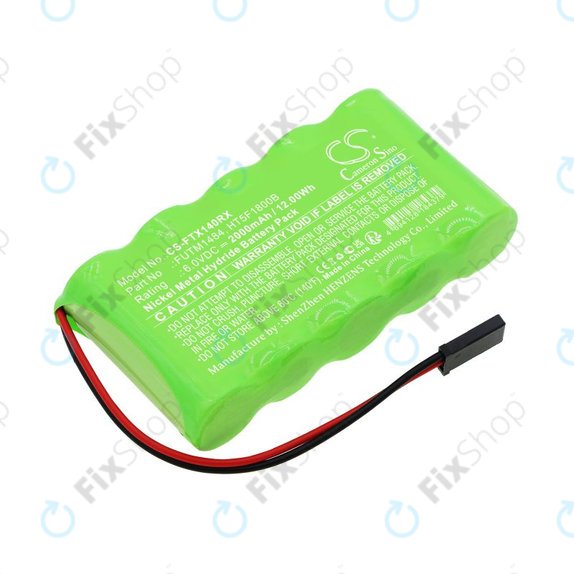 Battery for Futaba 14SG, 4PKS, 2000mAh, Ni-MH, 6V, FUTM1484, HQ
